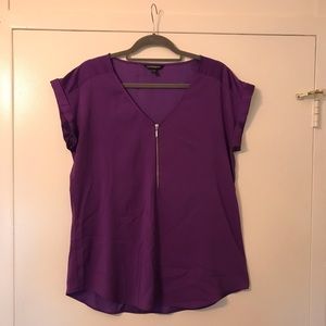 Purple short sleeve top